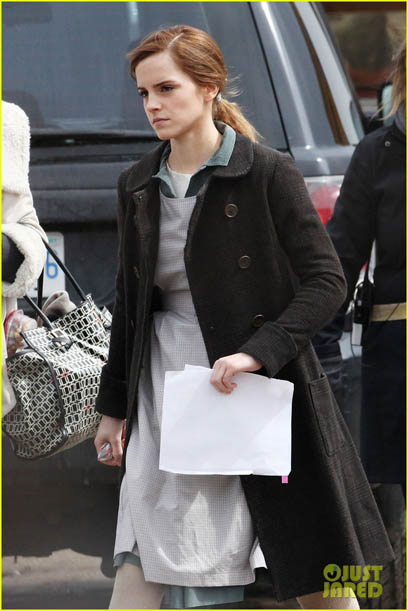 EXCLUSIVE: FIRST ON SET PHOTOS! Emma Watson spends her 24th birthday getting prepped to film scenes for 'Regression' in Toronto
