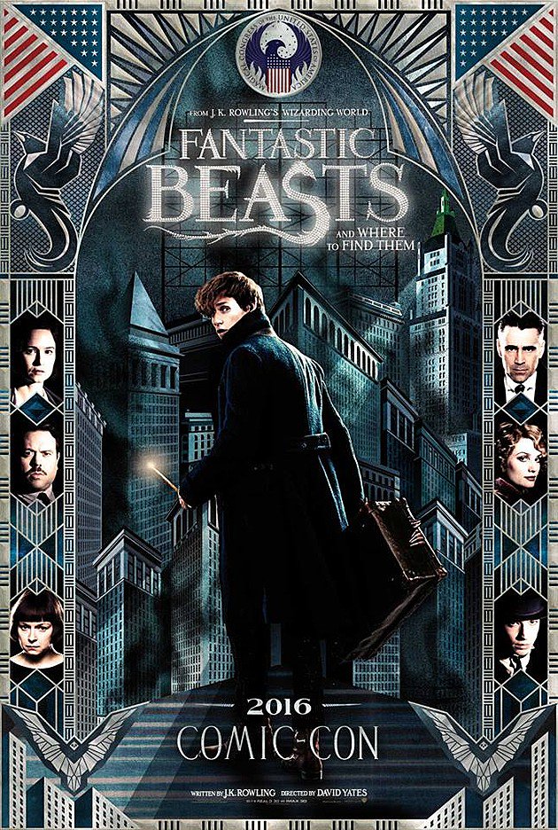 AnimalesfantasticosydondeencontrarlosposterteaserComicCon2016